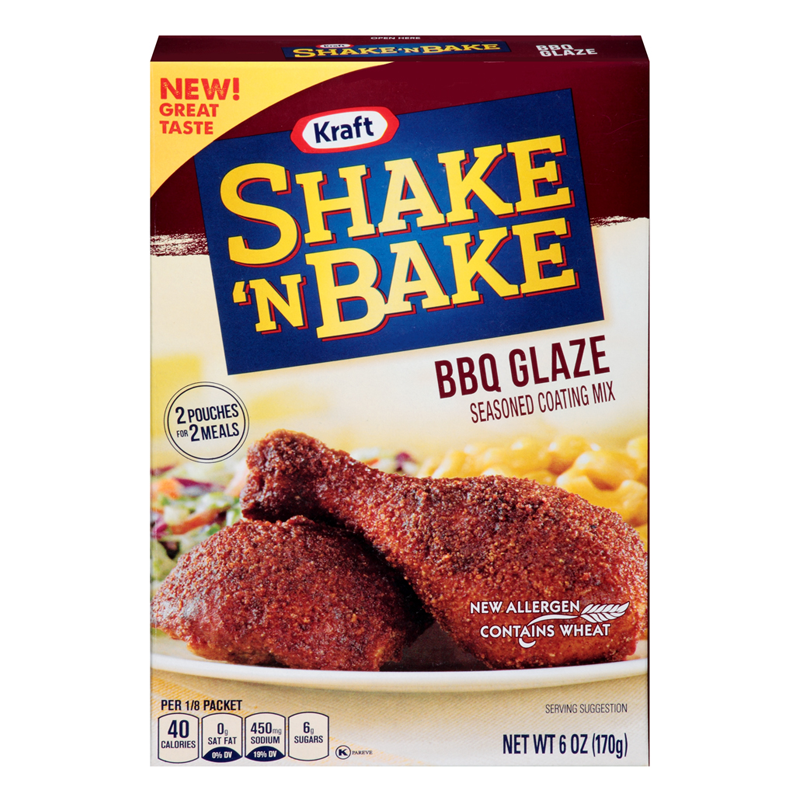 Shake 'N Bake BBQ Glaze Seasoned Coating Mix (170g)