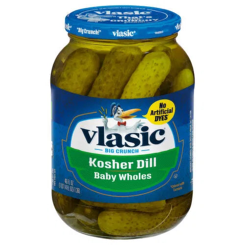 Vlasic Kosher Baby Whole Dill Pickles (1.36L)