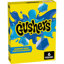 Gushers blueberry grape sour blue raspberry candy box on a white background