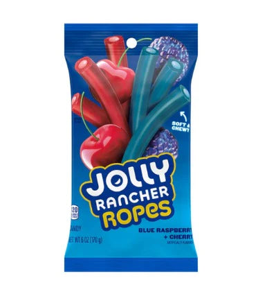 Jolly Rancher Ropes- Blue Raspberry/ Cherry (170g)