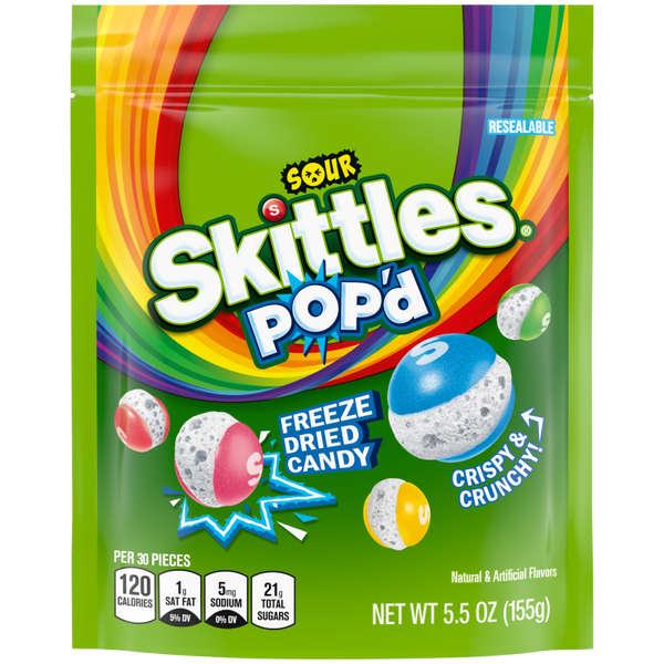 Skittles Sour Pop’d (155g)