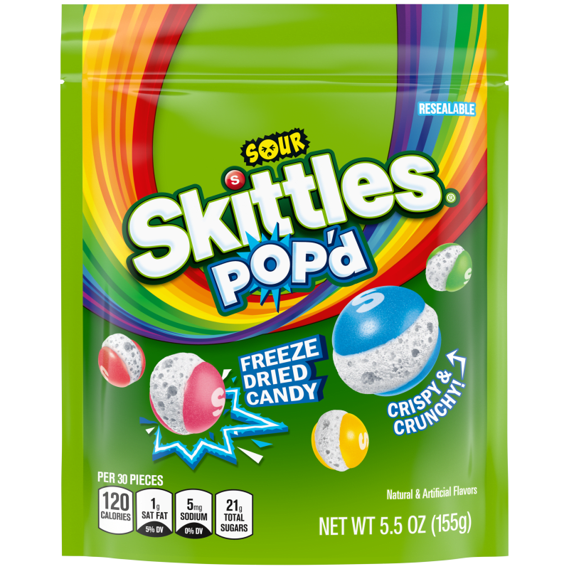 Skittles Sour Pop’d (155g)