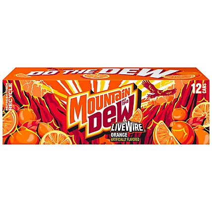 Mountain Dew LiveWire 12 pack case