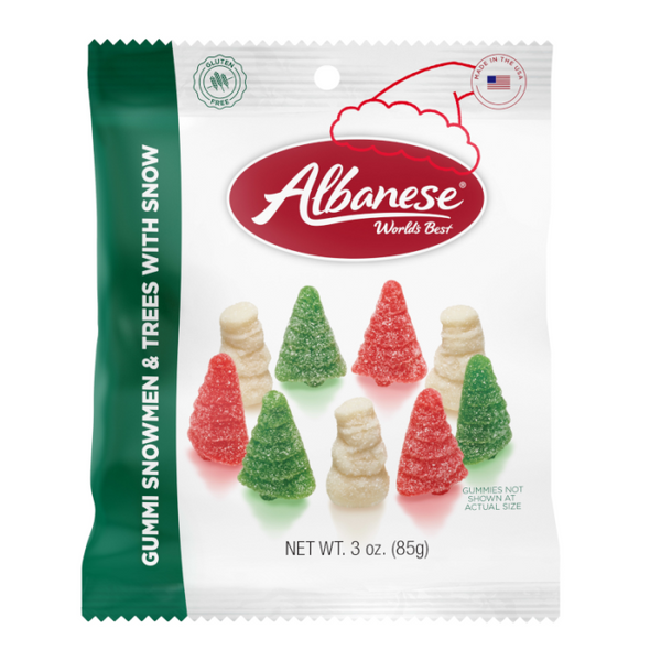 Albanese Gummi Snowmen & Trees with Snow (85g)