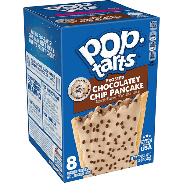 Pop Tarts Frosted Chocolatey Chip Pancake- 8 Pack (384g)