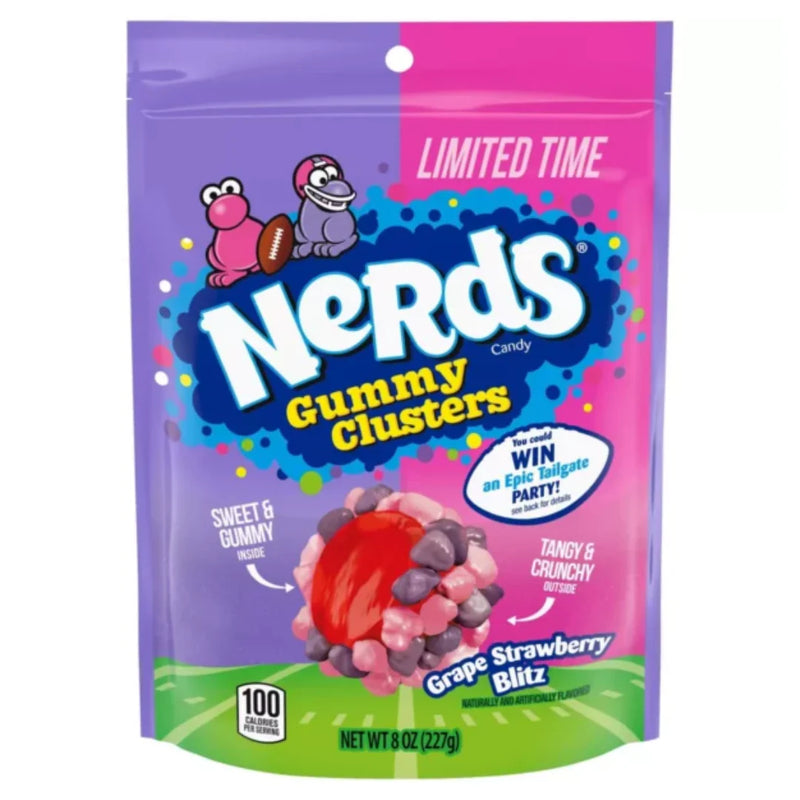 Nerds Gummy Clusters- Grape Strawberry Blitz (227g)