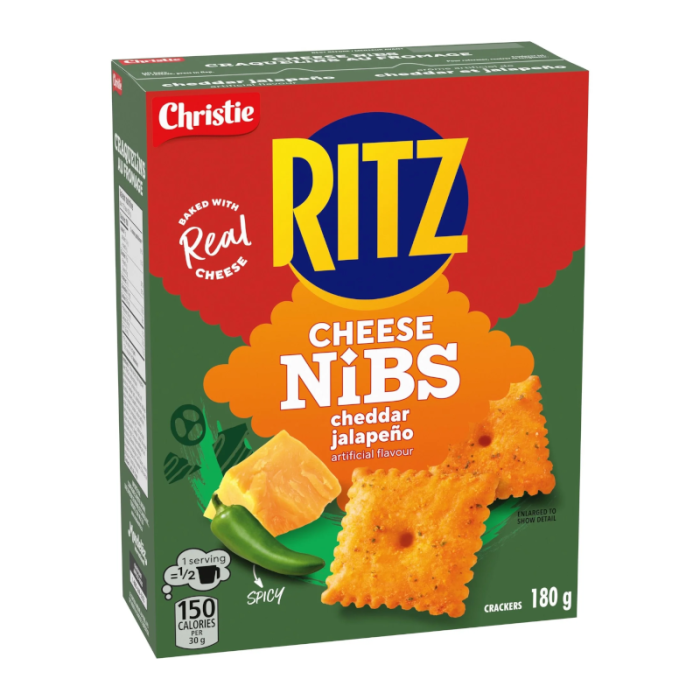 Ritz Cheese Nibs Cheddar & Jalapeno (180g)