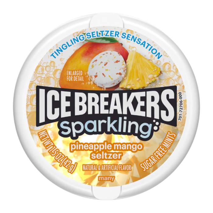 Ice Breakers Sparkling Pineapple Mango Seltzer Mints (43g)