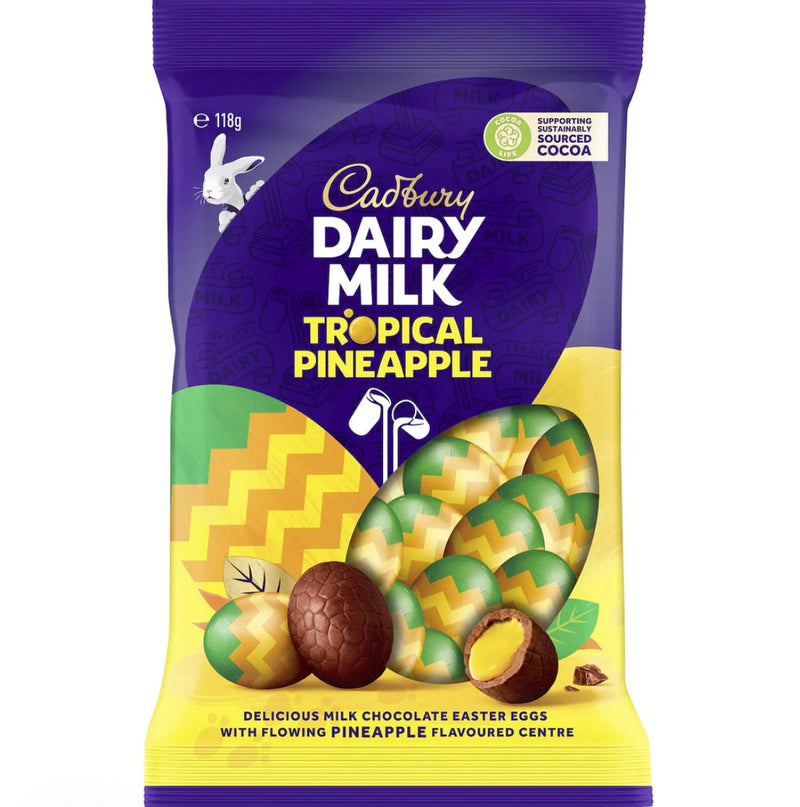 Cadbury Dairy Milk Tropical Pineapple Eggs (118g) [Easter]