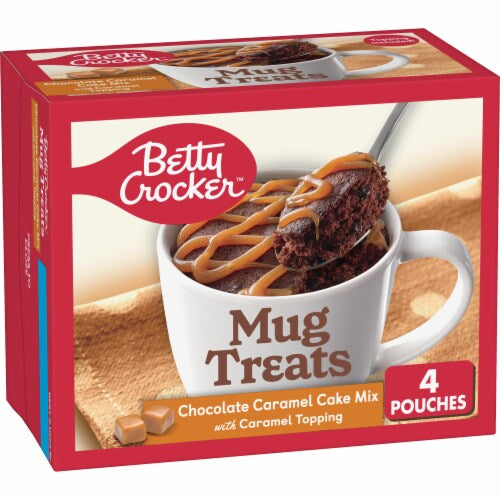 Betty Crocker Chocolate Caramel Mug Treats- 4 Pouches (354g)