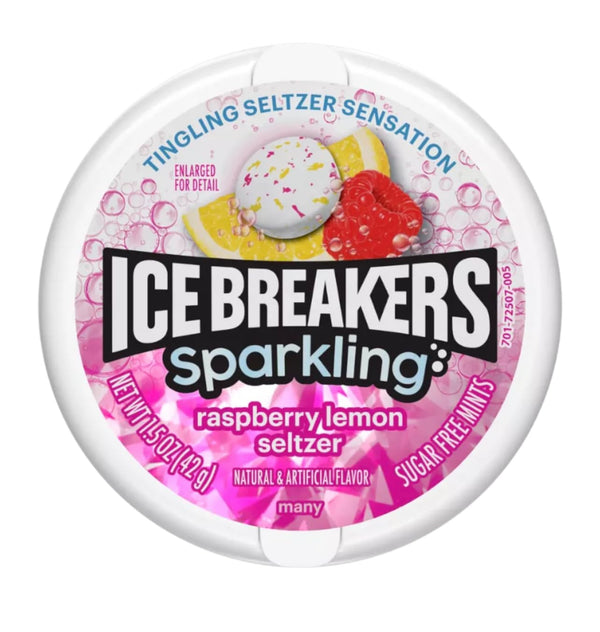 Ice Breakers Sparkling Raspberry Lemon Seltzer (42g)