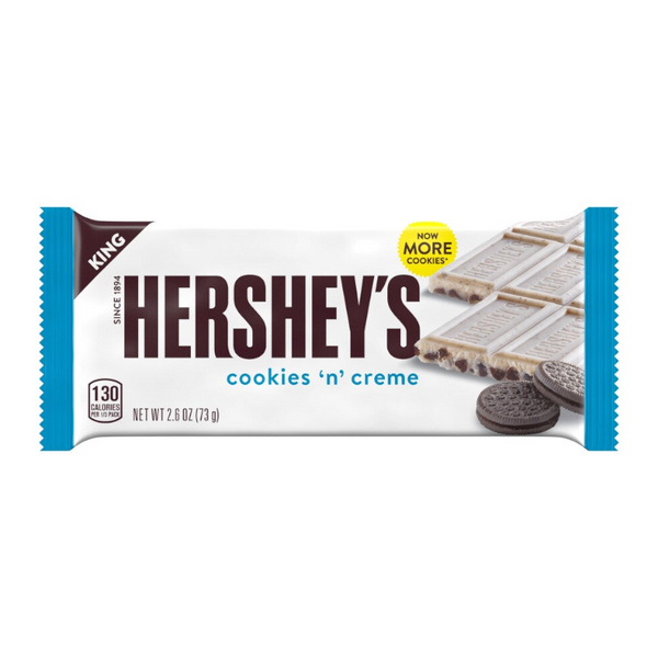 Hershey's Cookies 'n' Creme King Size Bar - 2.6oz (73g)