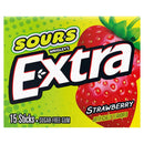 Extra Sours Strawberry Gum- 15 Sticks
