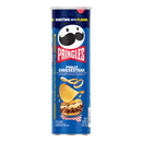 Pringles Philly Cheesesteak flavor packaging on a white background