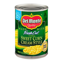 Can of Del Monte Sweet Corn Cream Style on a white background