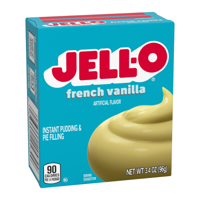 Jell-O French Vanilla Instant Pudding (96g)