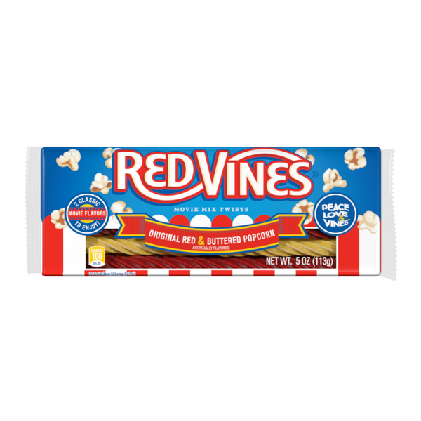 Red vines original red and buttered popcorn 142g