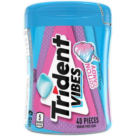 Trident Vibes Cotton Candy- 40 Pc