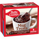 Betty Crocker Triple Chocolate Mug Treats- 4 Pouches (354g)