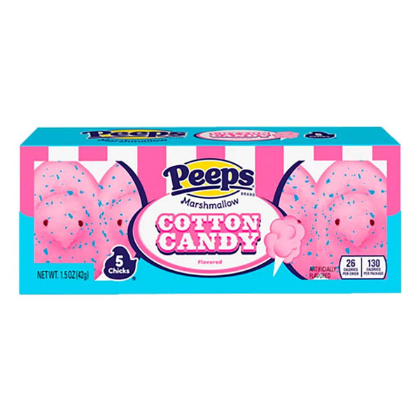 Peeps Easter Cotton Candy Chicks- 5 Pack (42g)