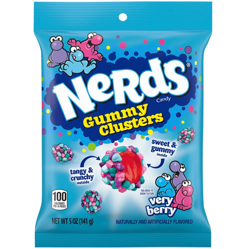 Nerds Gummy Clusters Very Berry Peg Bag (141g)