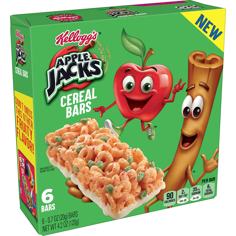 kelloggs apple jacks cereal bars 120g
