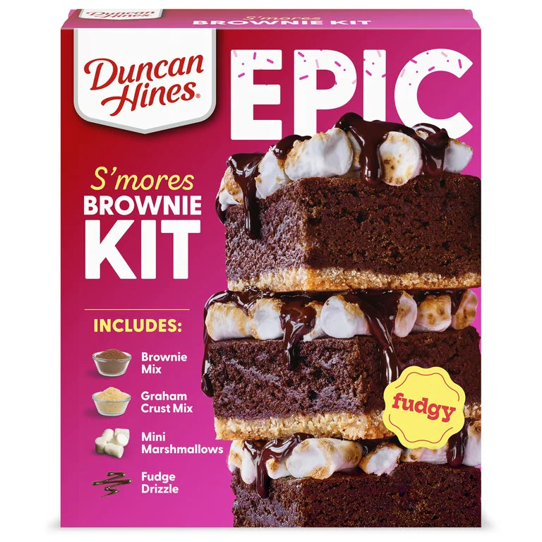Duncan Hines Epic Smores Brownie Mix Kit (685g)
