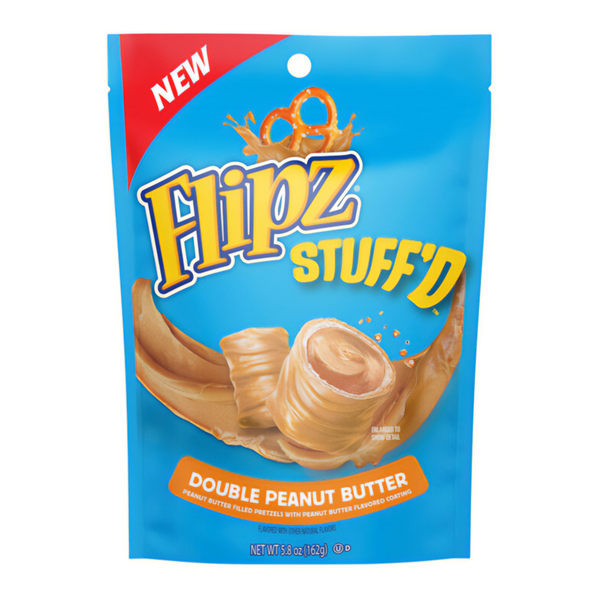 Flipz Stuff'D Double Peanut Butter Filled Pretzels (170g)