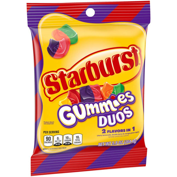 Starburst Gummies Duos- 2 Flavours in 1 (164g)