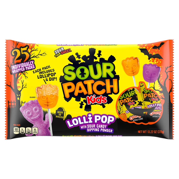 Sour Patch Kids Lollipop- 25 Count (375g) [Halloween]