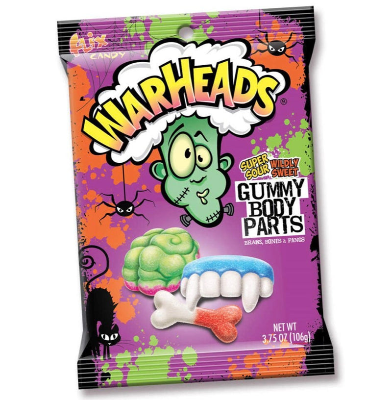 Warheads Sour Body Parts (106g) [Halloween]
