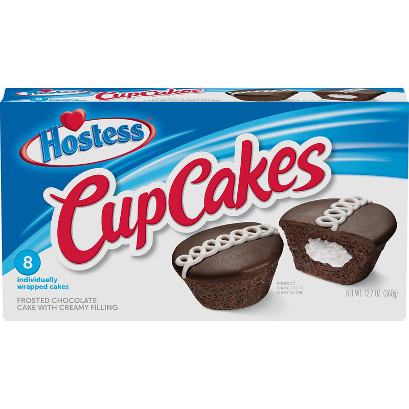 Hostess Chocolate Cupcakes- 8 Pack (360g)