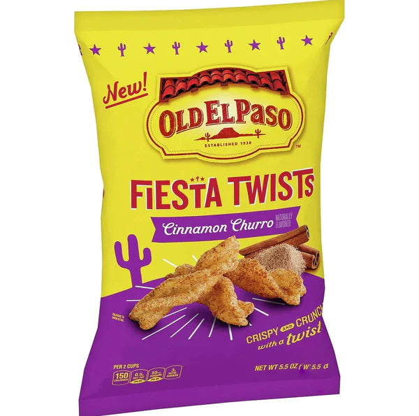 Old El Paso Fiesta Twists- Cinnamon Churro (56g)