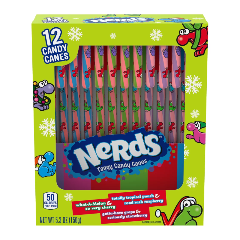 Nerds Candy Canes (150g) [Christmas]