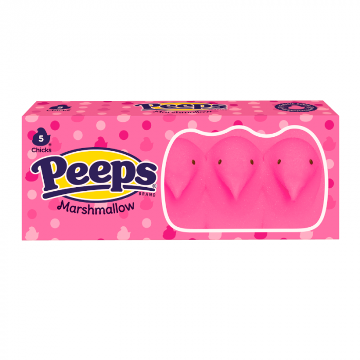 Peeps marshmallow chicks pink 42g