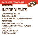 A&w zero sugar root beer ingredients