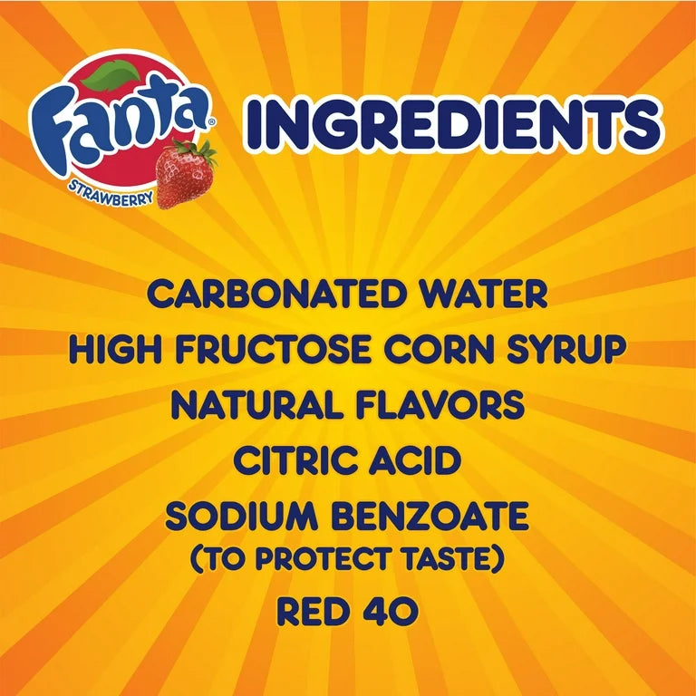 Fanta strawberry ingredients