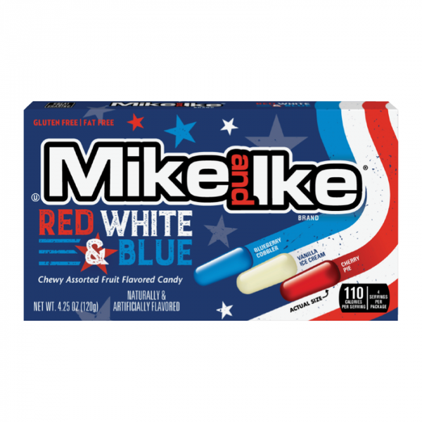 Mike & Ike Red White & Blue Theatre Box (120g)