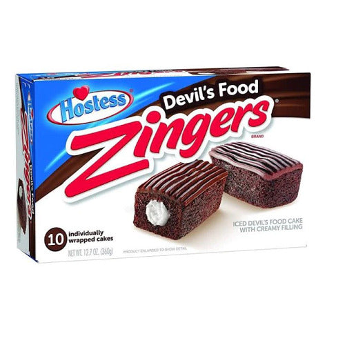 Hostess Chocolate Zingers- 10 Pack (360g)