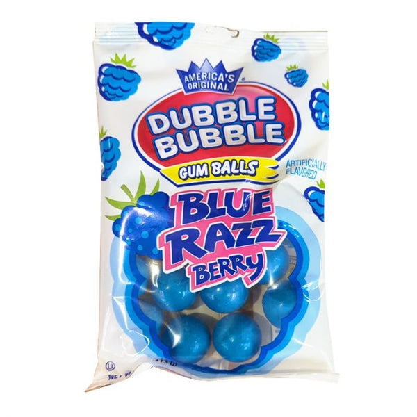 Dubble Bubble Blue Razz Berry Gum Balls (113g)