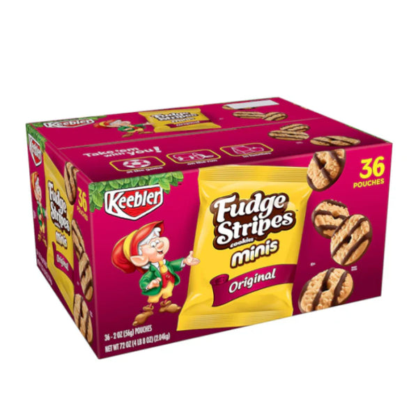 Keebler fudge stripes minis case 2.04kg