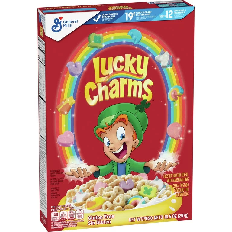 General Mills lucky charms cereal 297g