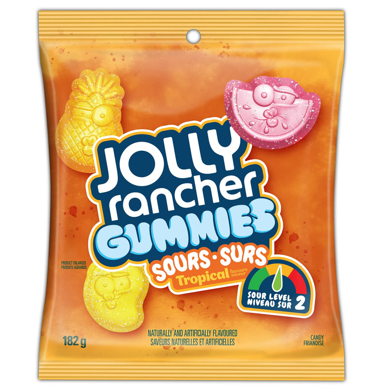 Jolly rancher gummies sour tropical 182g