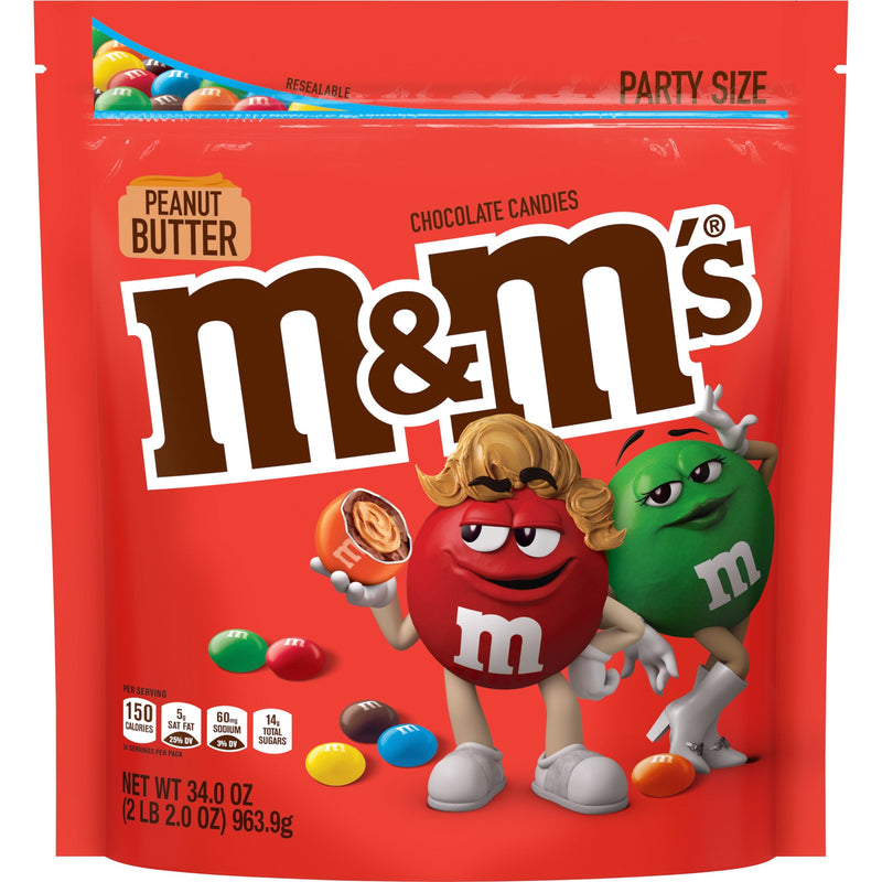 m&ms peanut butter party size 963.9g