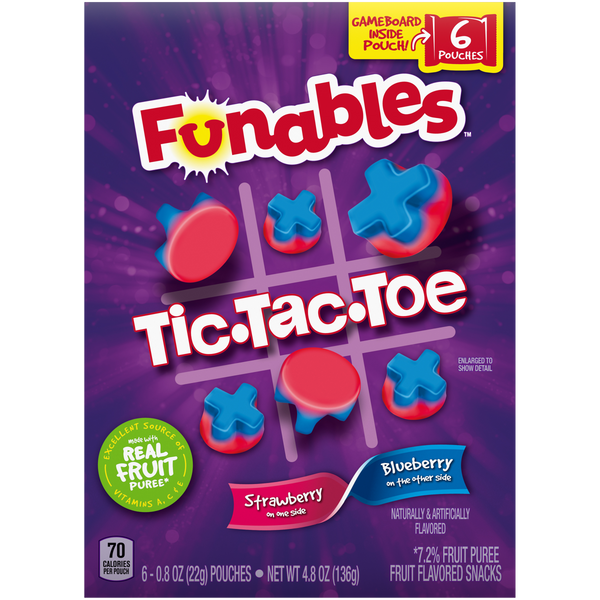 Funables Tic Tac Toe Fruit Snacks (106g)