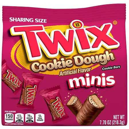 Twix cookie dough minis sharing size 218g