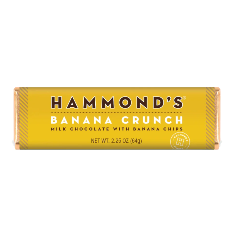 Hammond's Banana Crunch Milk Chocolate Bar (64g)