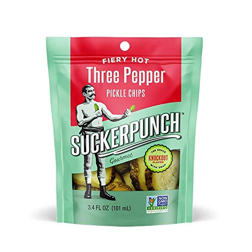 Suckerpunch Three Pepper Pickle Chips (96g)