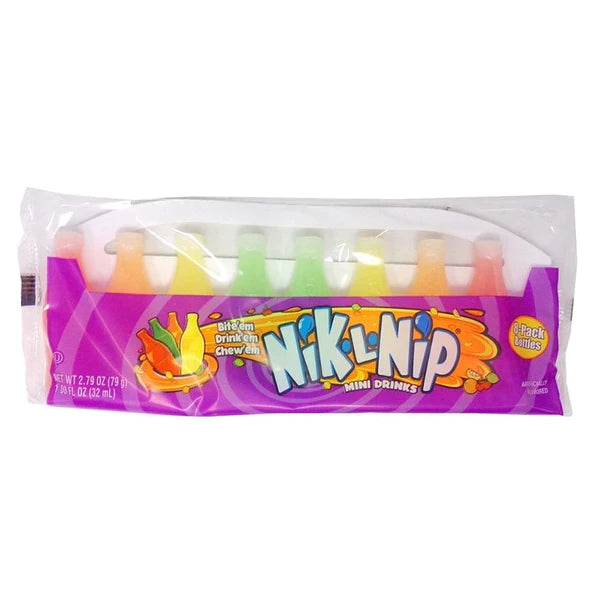 Nik-L-Nip Wax Bottle Candy- 8 Pack (79g)