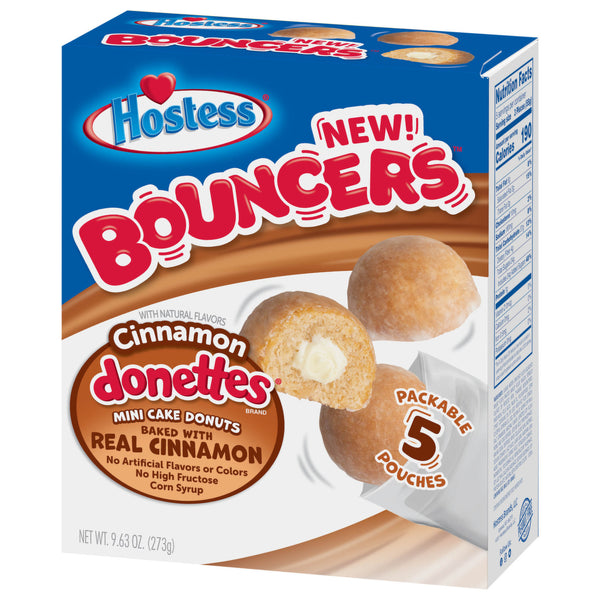 Hostess Bouncers Cinnamon Donettes- 5 Pack (273g)